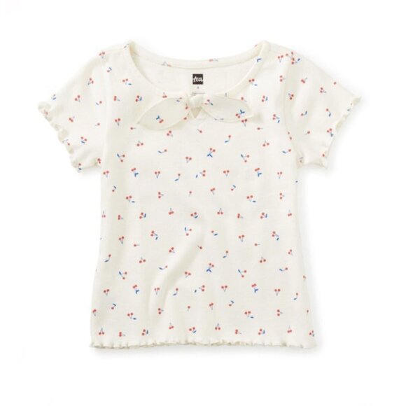NWT Tea Collection Bow Front Top Tiny Ginja Berries Size 2 - Picture 1 of 1
